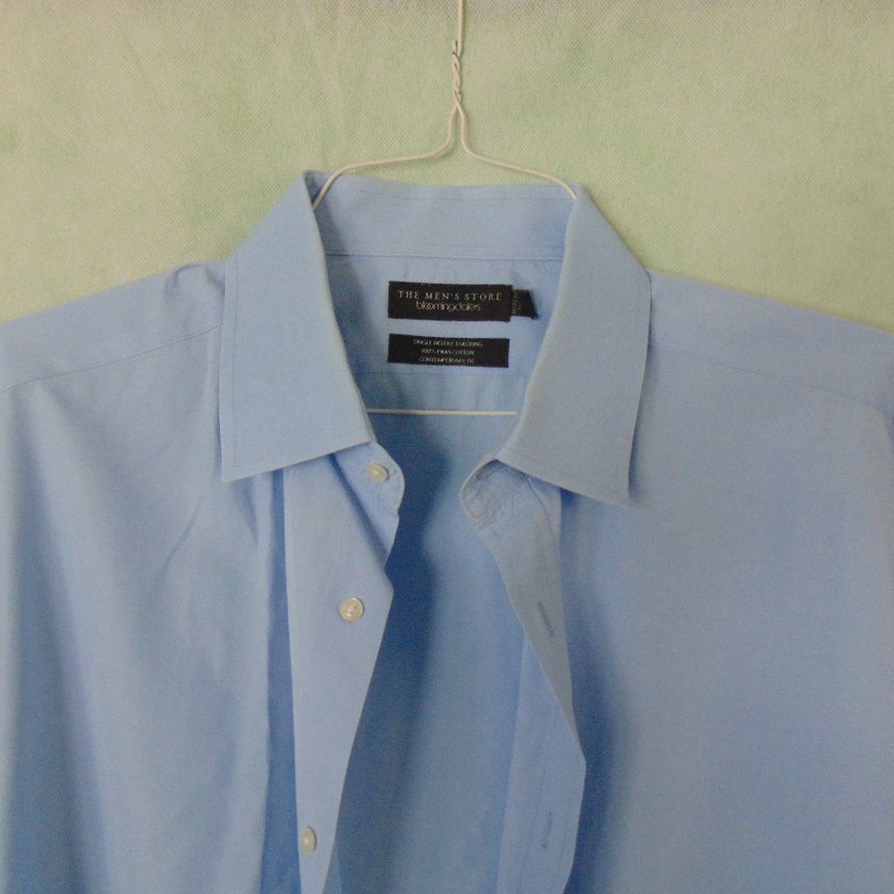 Bloomingdale's Light Blue Men's Dress Shirt